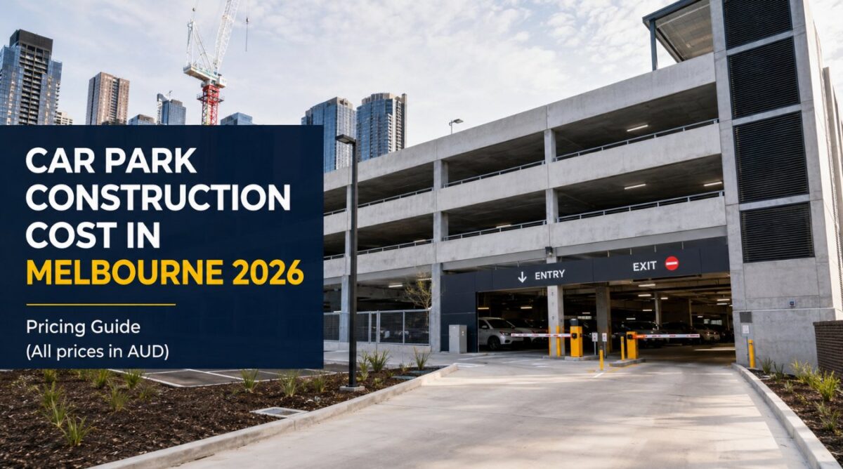 Car Park Construction Cost Melbourne 2026 | Pricing Guide in AUD