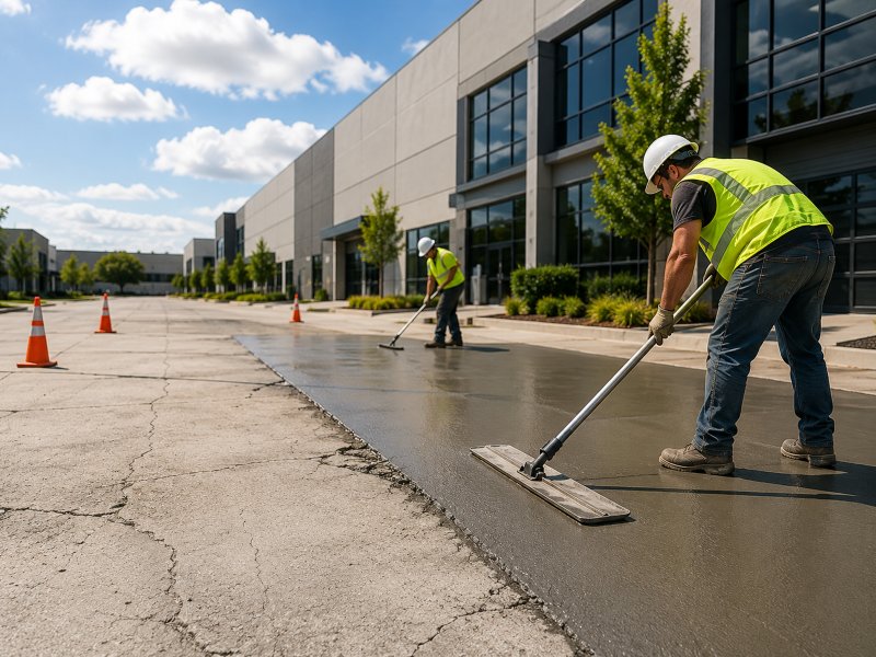 industrial concrete driveway repair Melbourne
